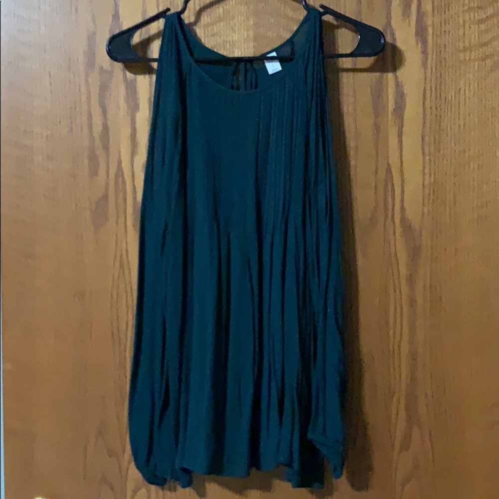 Green Open Shoulder Top